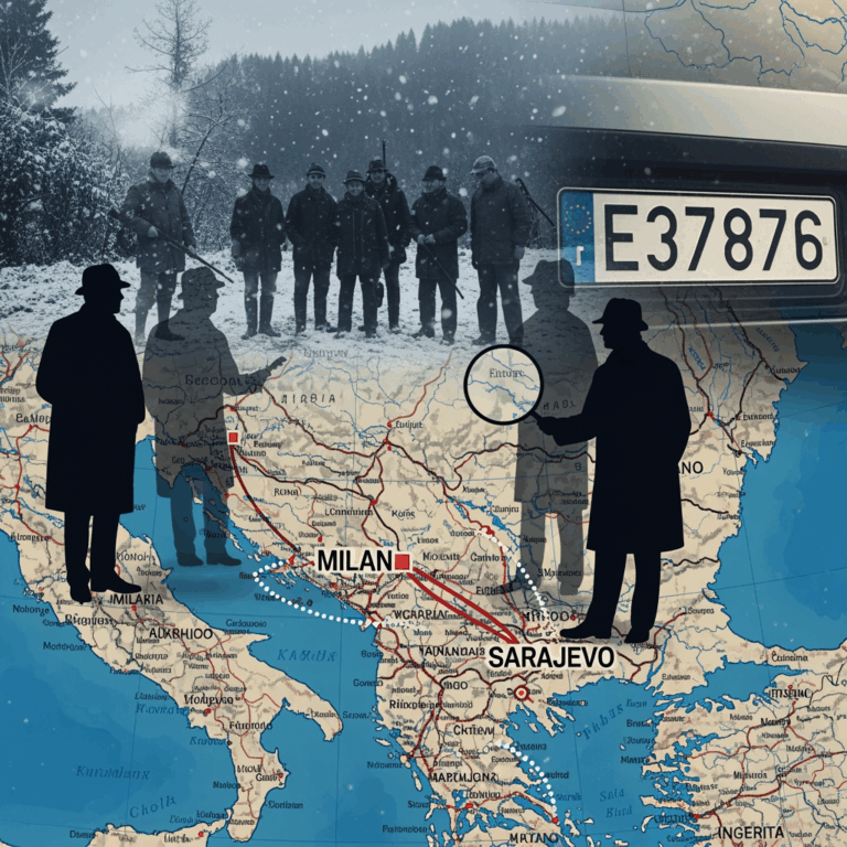 Illustration for: Milan Investigates Sarajevo Hunting Trips in 1990s