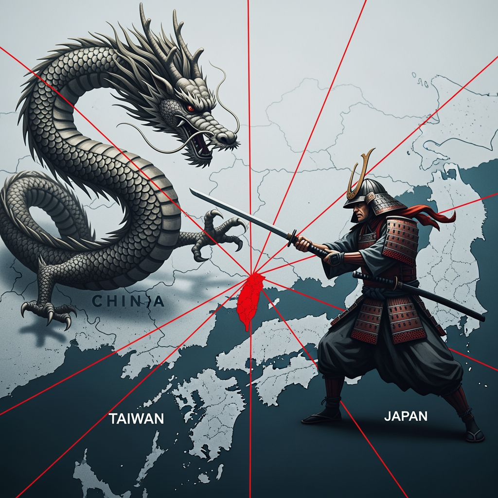 Illustration for: China-Japan Tensions Rise Over Taiwan Remarks