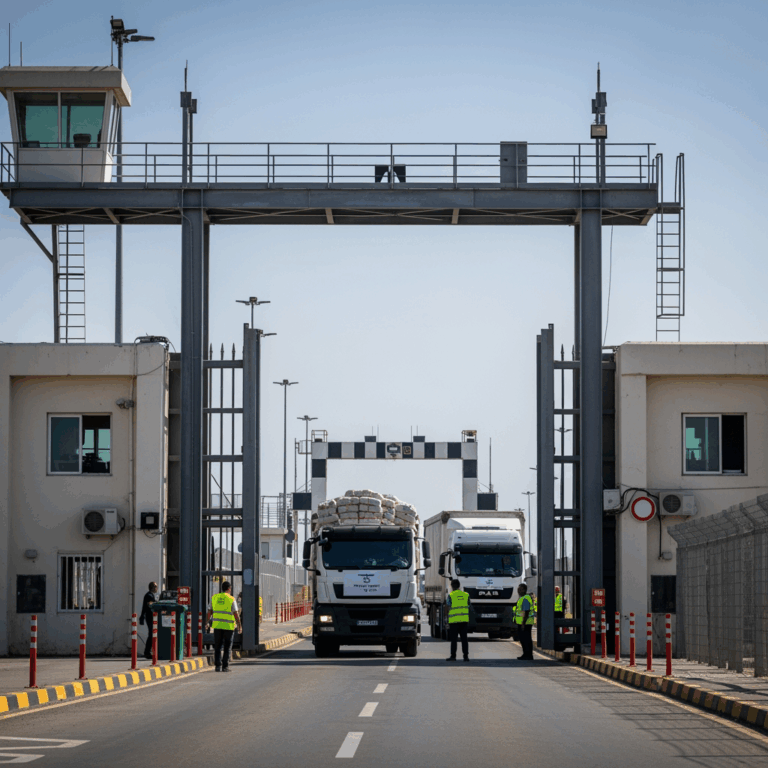 Illustration for: Israel Opens Key Gaza Crossing for Humanitarian Aid