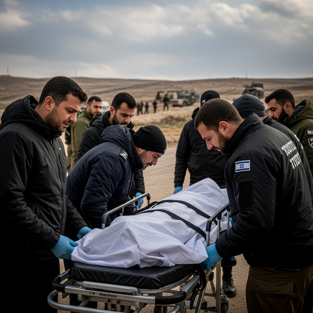 Illustration for: Israel Receives Bodies Amid Ceasefire Violations