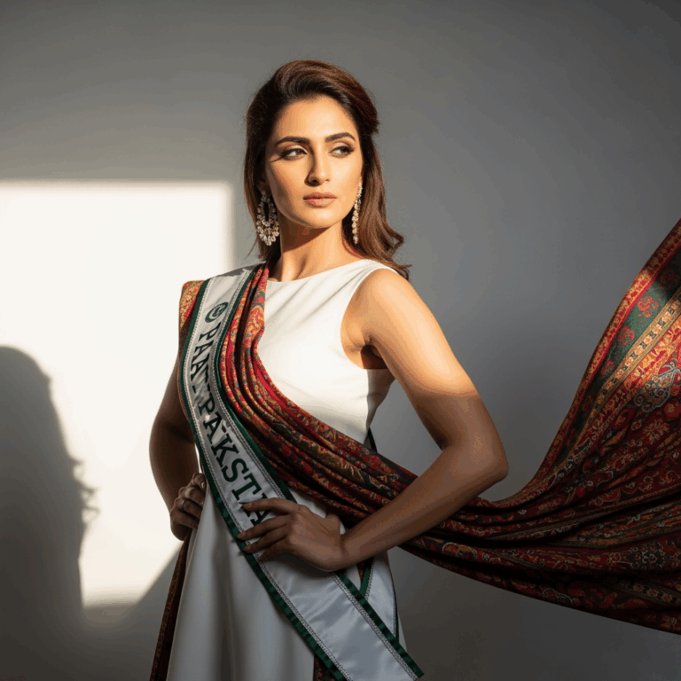 Illustration for: Roma Riaz Challenges Beauty Norms as Miss Universe Pakistan