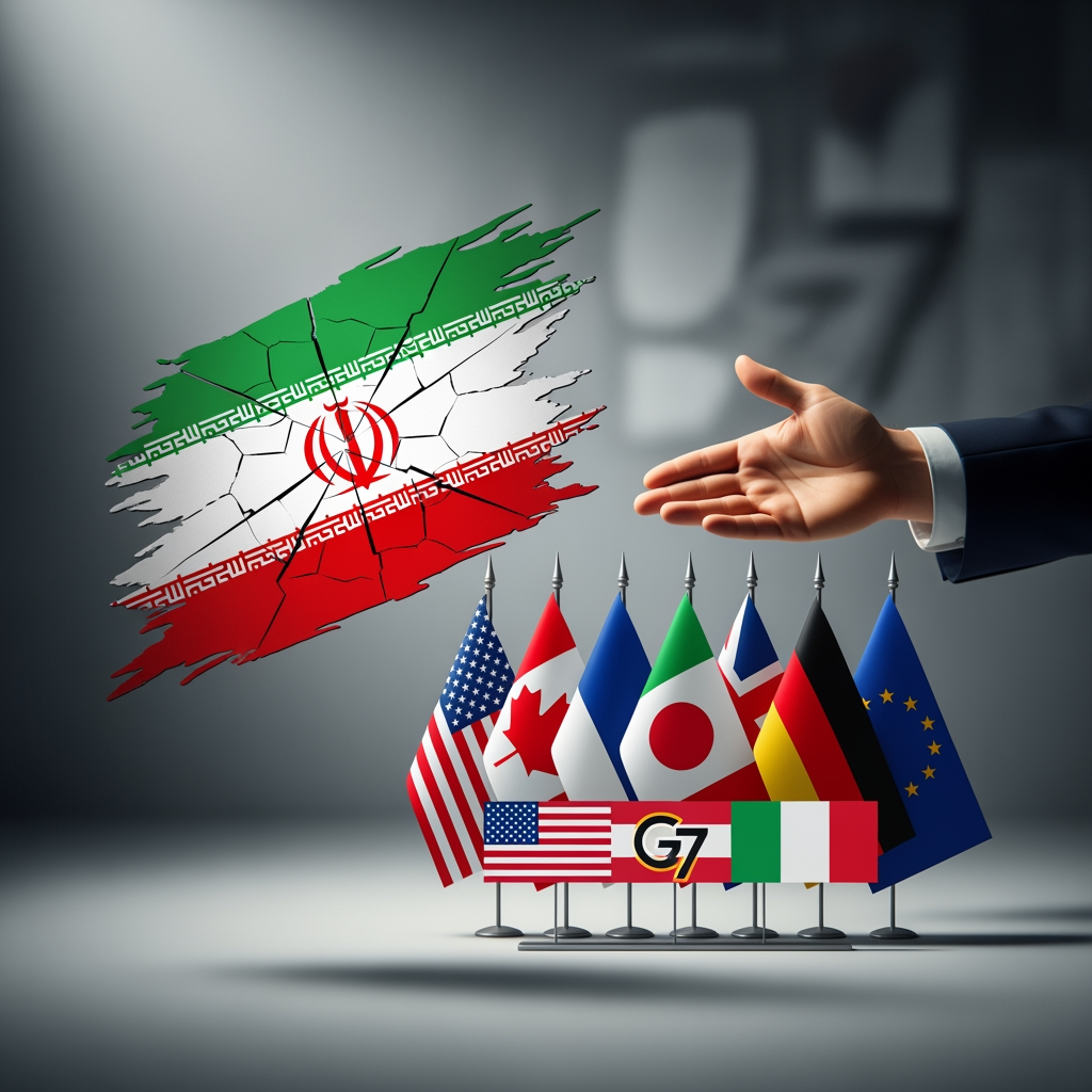 Illustration for: Iran Criticizes G7's Stance on Security and Diplomacy