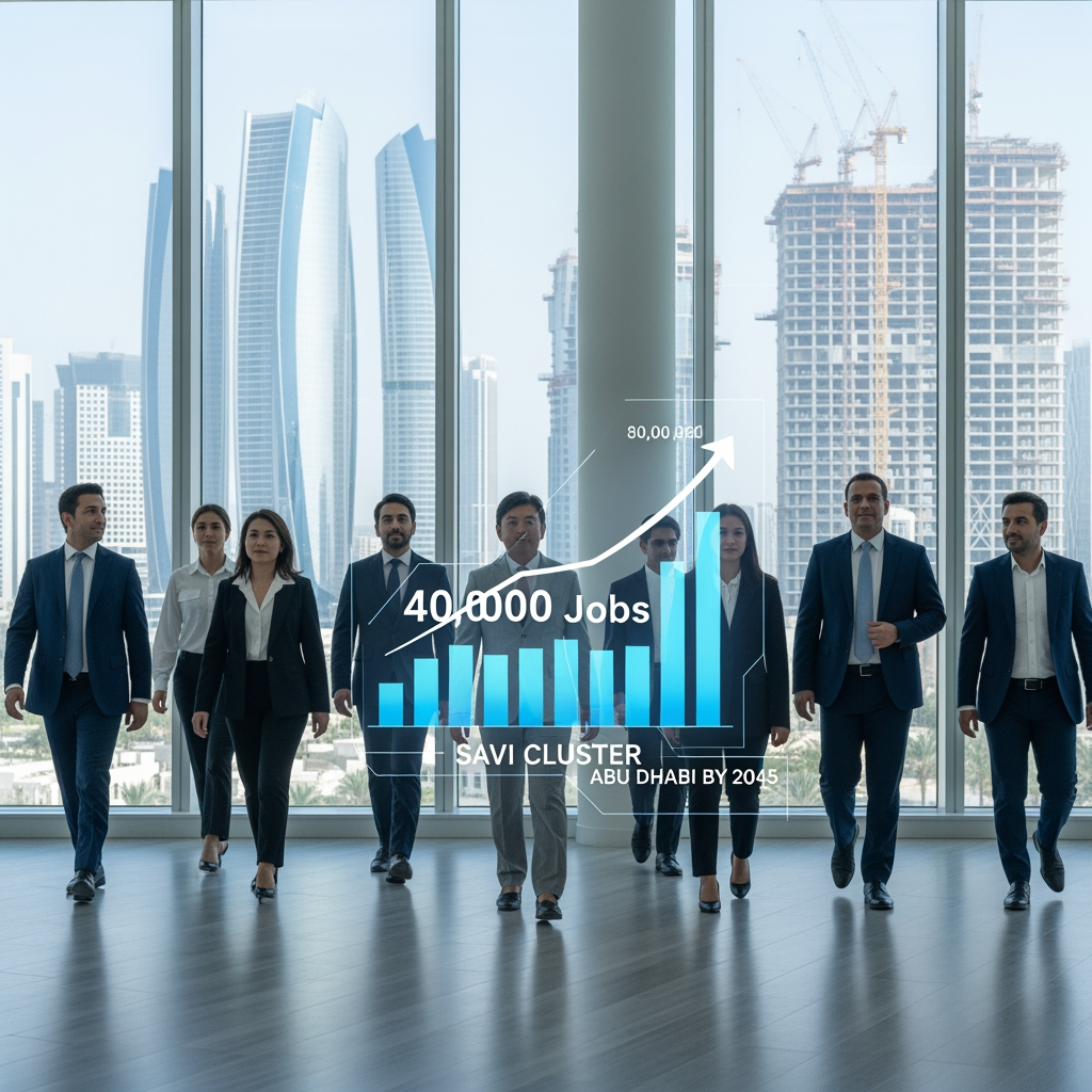 Illustration for: Savi Cluster: 40,000 Jobs in Abu Dhabi by 2045