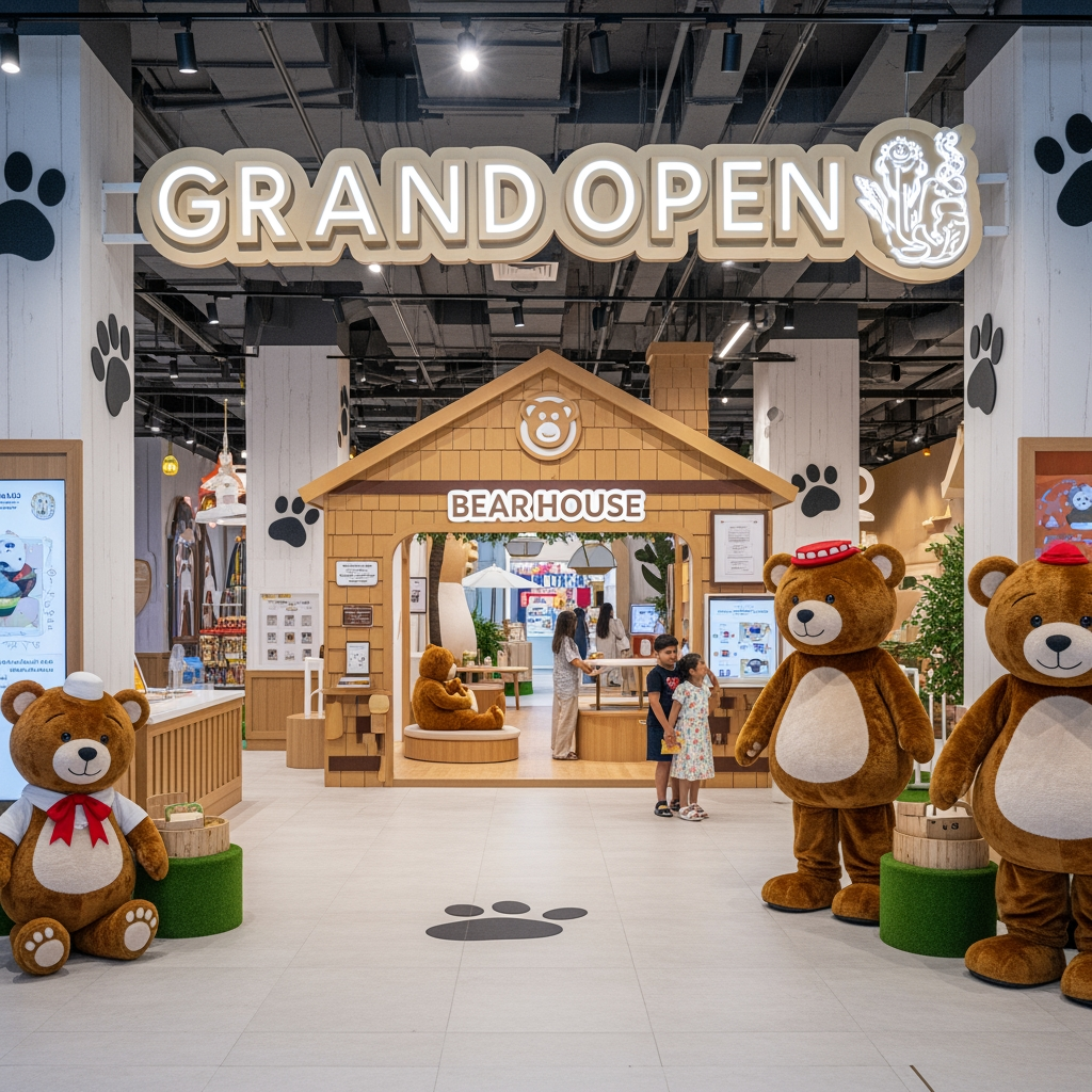 Illustration for: The Bear House Debuts in Dubai at Al Ghurair Centre