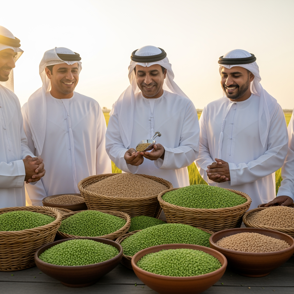 Illustration for: Sharjah Empowers Farmers with Organic Wheat Seeds