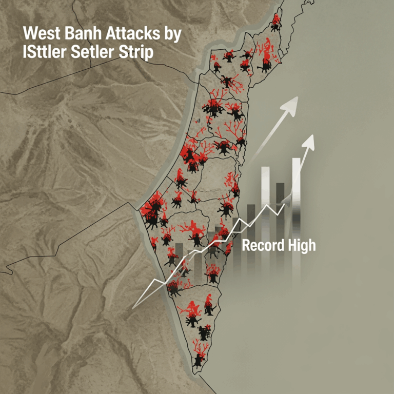 Illustration for: Record High Attacks by Israeli Settlers in October