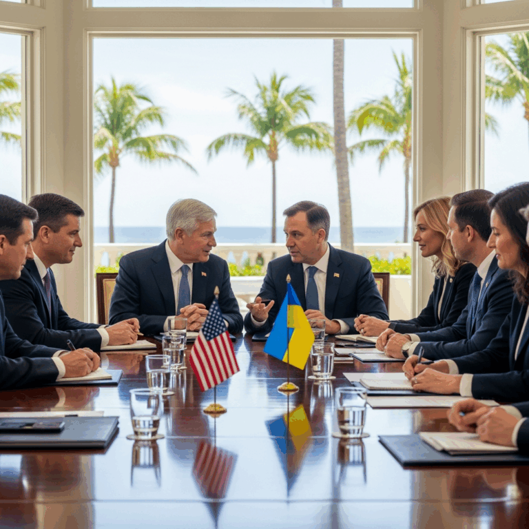 Illustration for: US-Ukrainian Talks in Florida Deemed Fruitful
