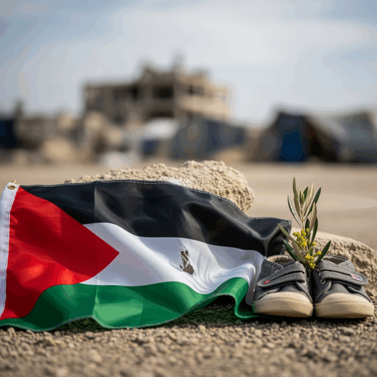 Illustration for: Palestinian Bodies and Ceasefire Developments