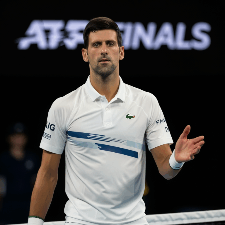 Illustration for: Djokovic Withdraws from ATP Finals Due to Injury