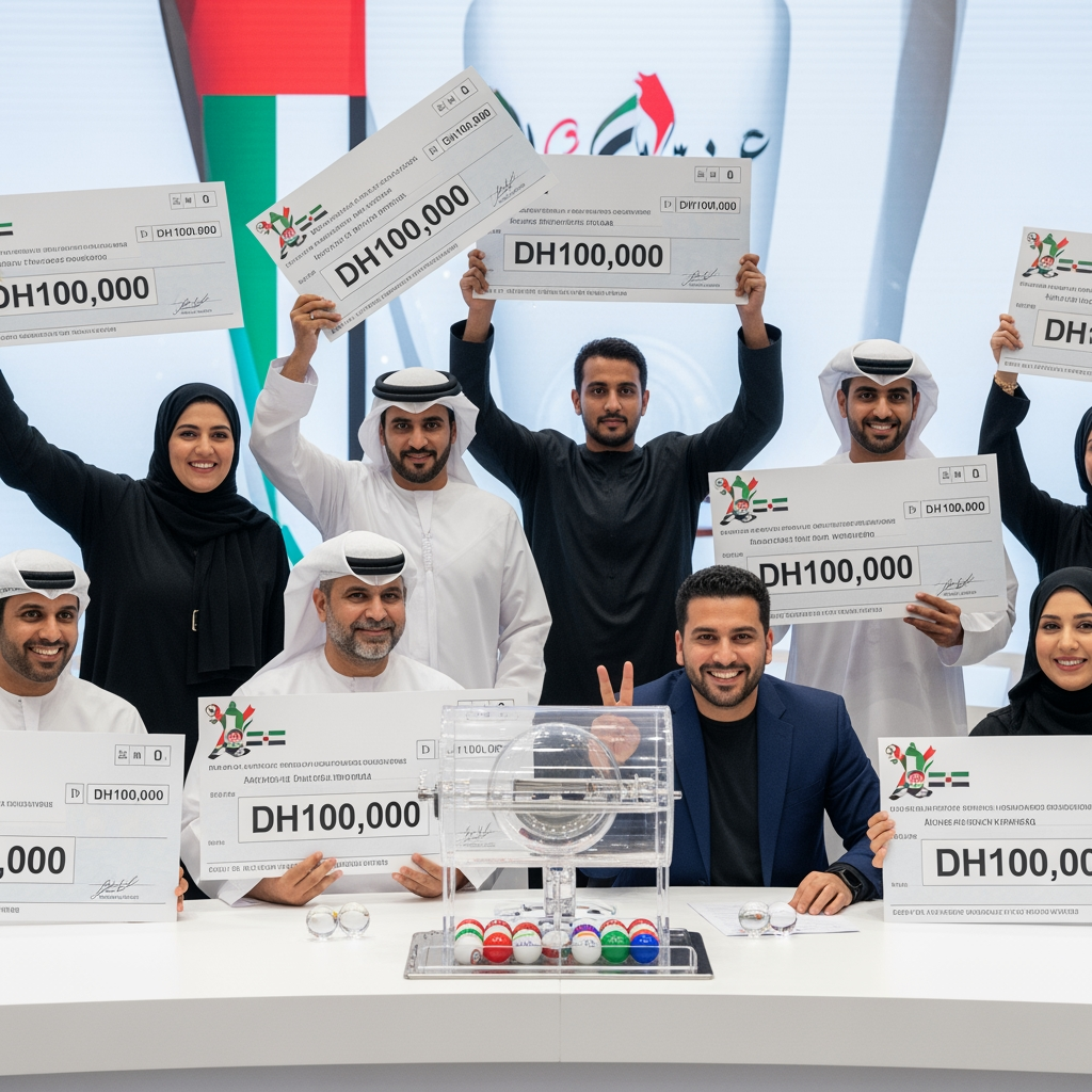 Illustration for: UAE Lottery Draw: 7 Winners Bag Dh100,000 Each