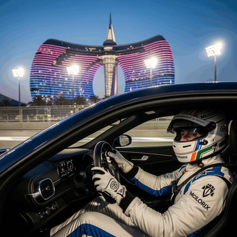 Illustration for: Rory McIlroy's Thrilling Yas Marina Circuit Adventure