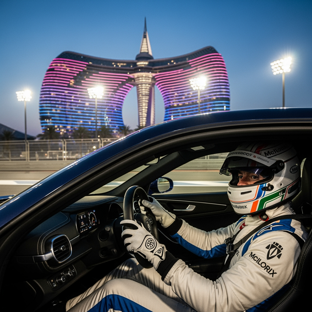 Illustration for: Rory McIlroy's Thrilling Yas Marina Circuit Adventure