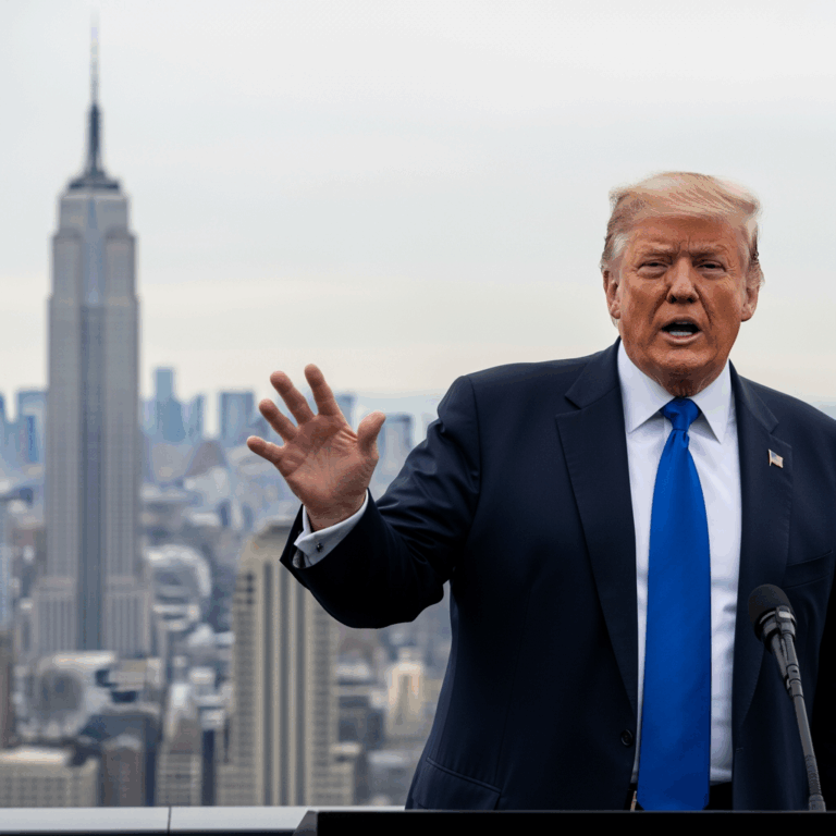 Illustration for: Trump Criticizes New York's New Administration