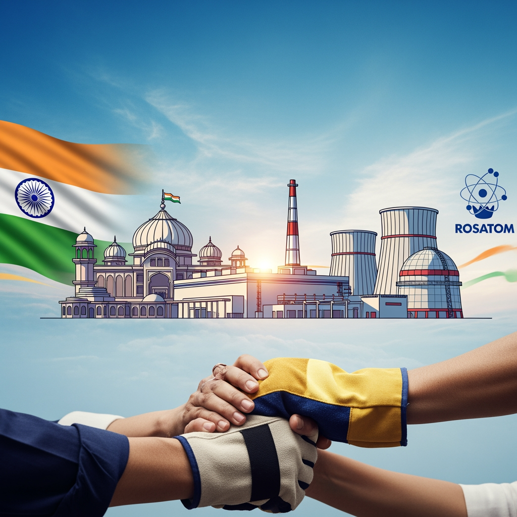 Illustration for: Rosatom Expands Nuclear Initiatives in India
