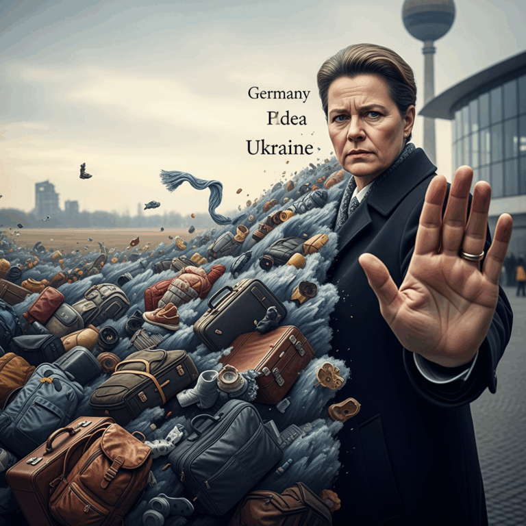 Illustration for: Germany Urges Ukraine to Stop Refugee Flow