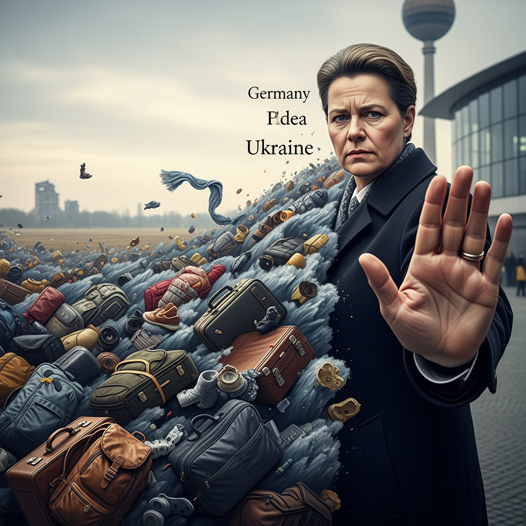 Illustration for: Germany Urges Ukraine to Stop Refugee Flow