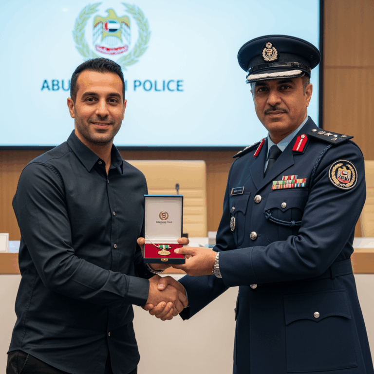 Illustration for: Heroic Citizen Honored by Abu Dhabi Police