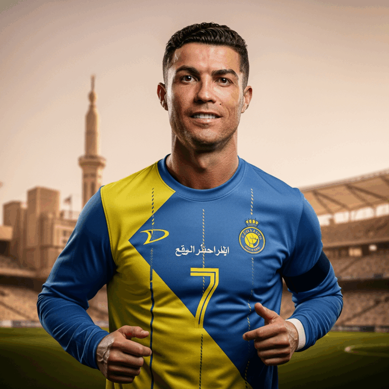 Illustration for: Ronaldo Confirms Stay in Saudi Arabia
