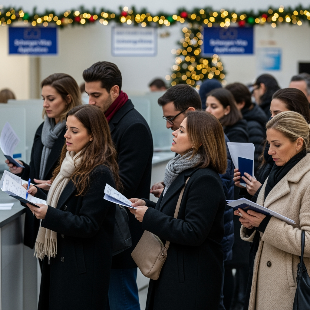Illustration for: UAE Rush for Schengen Visas to Enjoy European Christmas