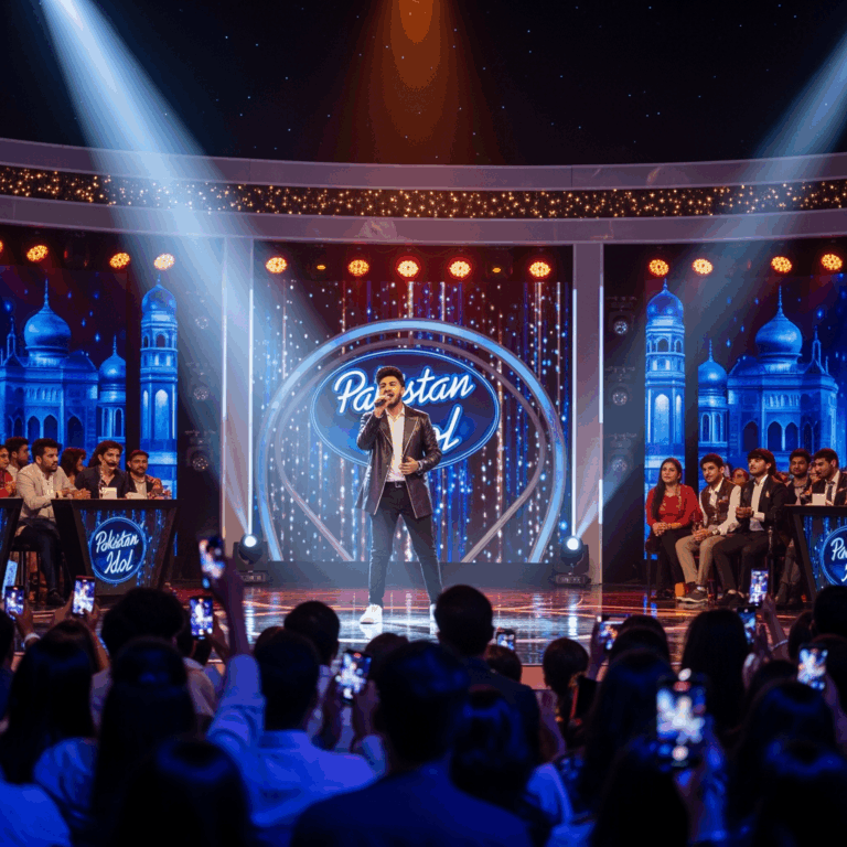 Illustration for: Pakistan Idol: A Beacon of Hope and Talent