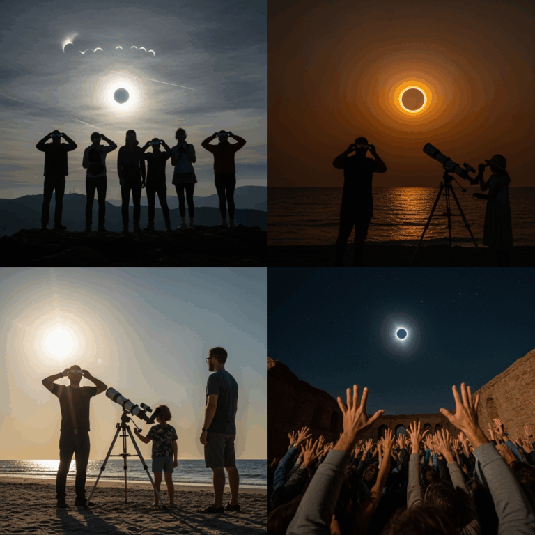 Illustration for: The Rise of Eclipse Tourism Worldwide