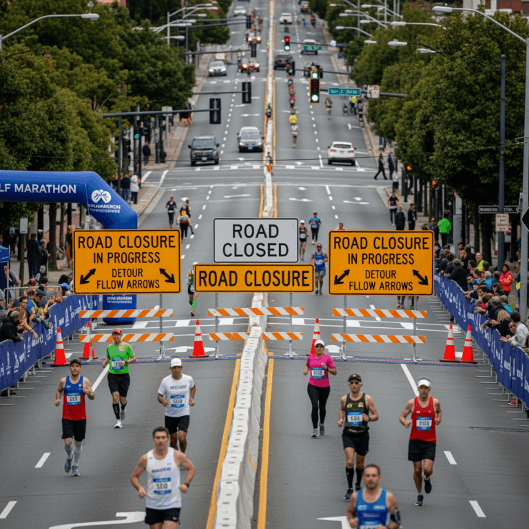 Illustration for: ADNOC Al Ain Half Marathon Road Closures Announced