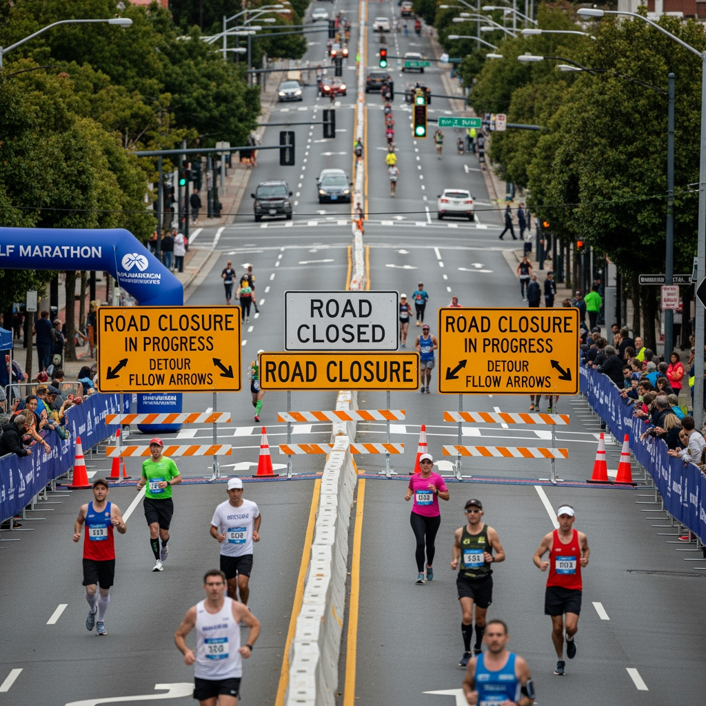Illustration for: ADNOC Al Ain Half Marathon Road Closures Announced
