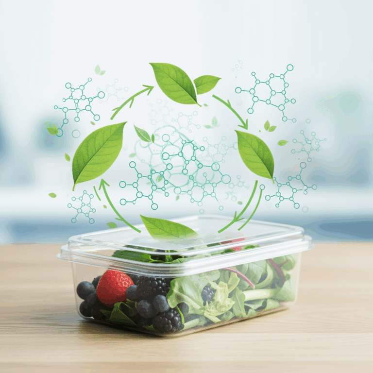 Illustration for: Eco-Friendly Bio-Plastic for Food Safety