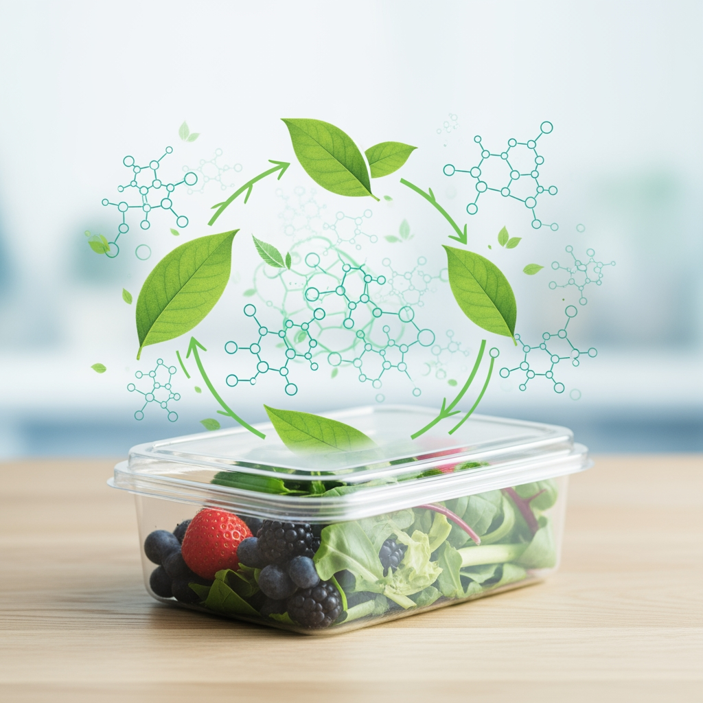 Illustration for: Eco-Friendly Bio-Plastic for Food Safety