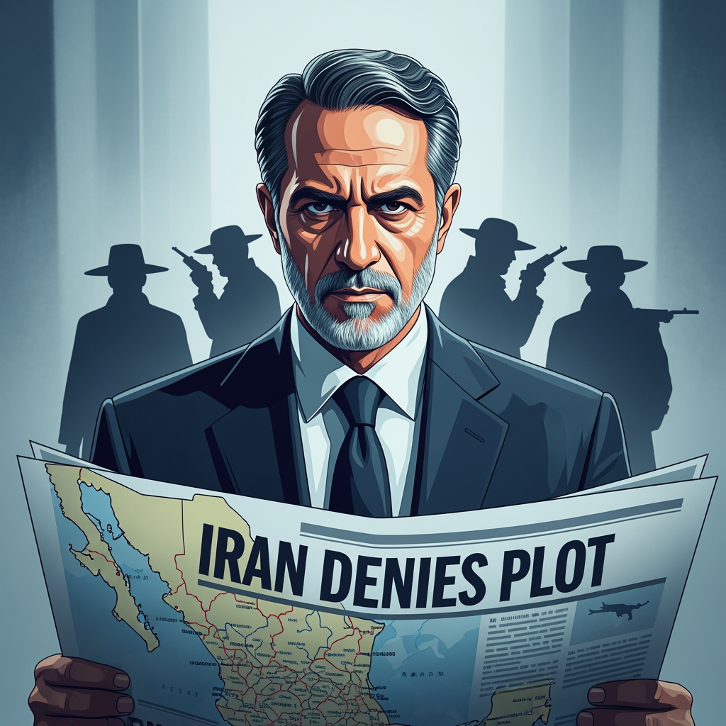 Illustration for: Iran Denies Alleged Assassination Plot in Mexico