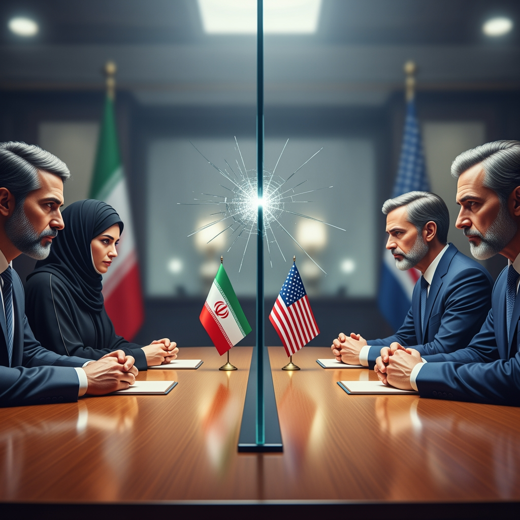 Illustration for: Iran and US Negotiations Amid Rising Tensions