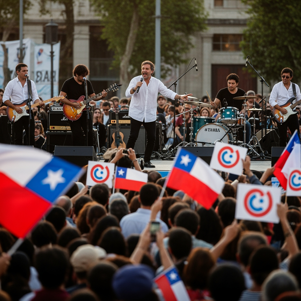 Illustration for: Chile's Presidential Race: Music Takes Center Stage