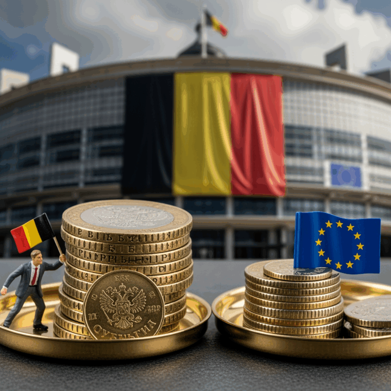 Illustration for: Belgium Challenges EU Over Russian Assets