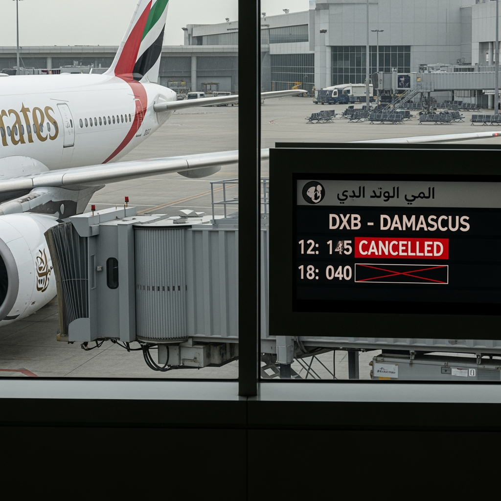 Illustration for: Emirates Suspends Dubai-Damascus Flights
