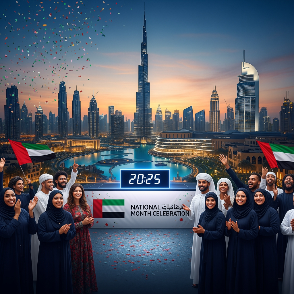 Illustration for: Dubai Announces National Month 2025 Celebration