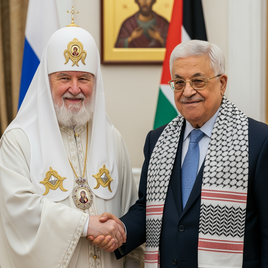 Illustration for: Patriarch Kirill Congratulates Abbas on 90th Birthday