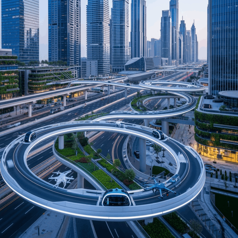 Illustration for: Dubai's Smart City Vision: Future Loop & Walkways