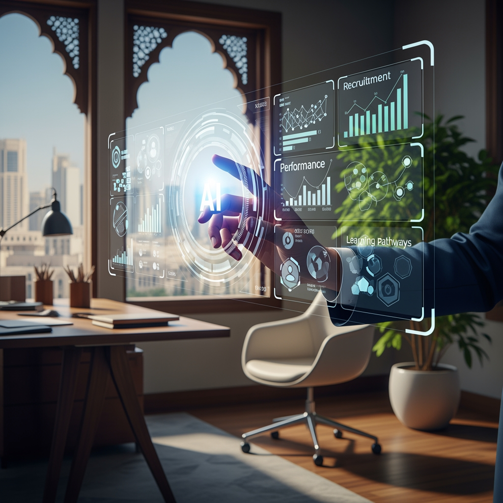 Illustration for: Revolutionizing HR Management in the GCC with AI