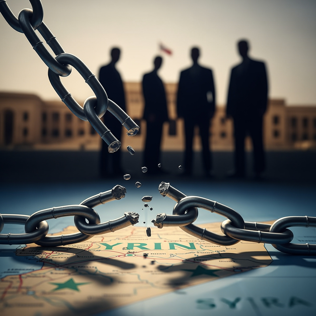 Illustration for: Sanctions Lifted on Syrian Leaders