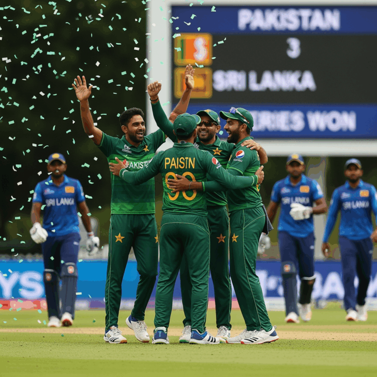 Illustration for: Pakistan Clinches Series Win Over Sri Lanka