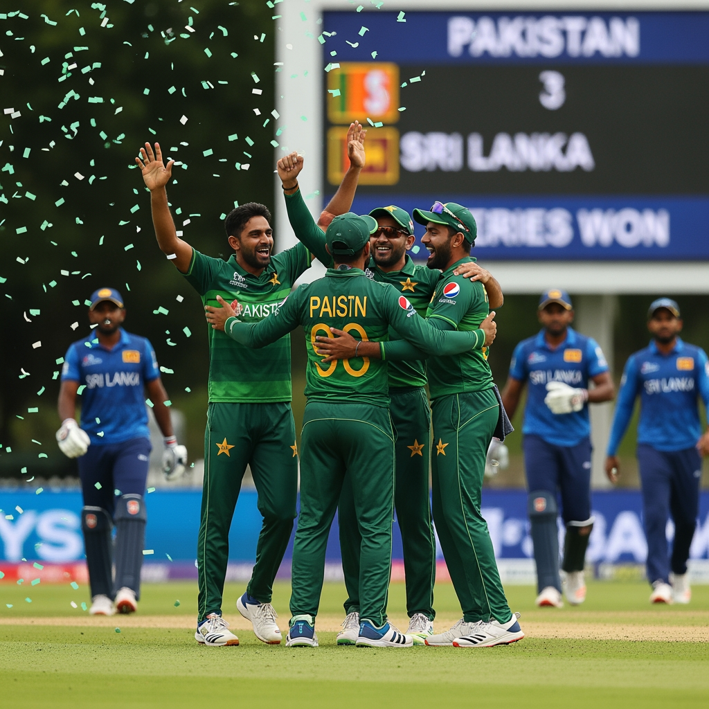 Illustration for: Pakistan Clinches Series Win Over Sri Lanka