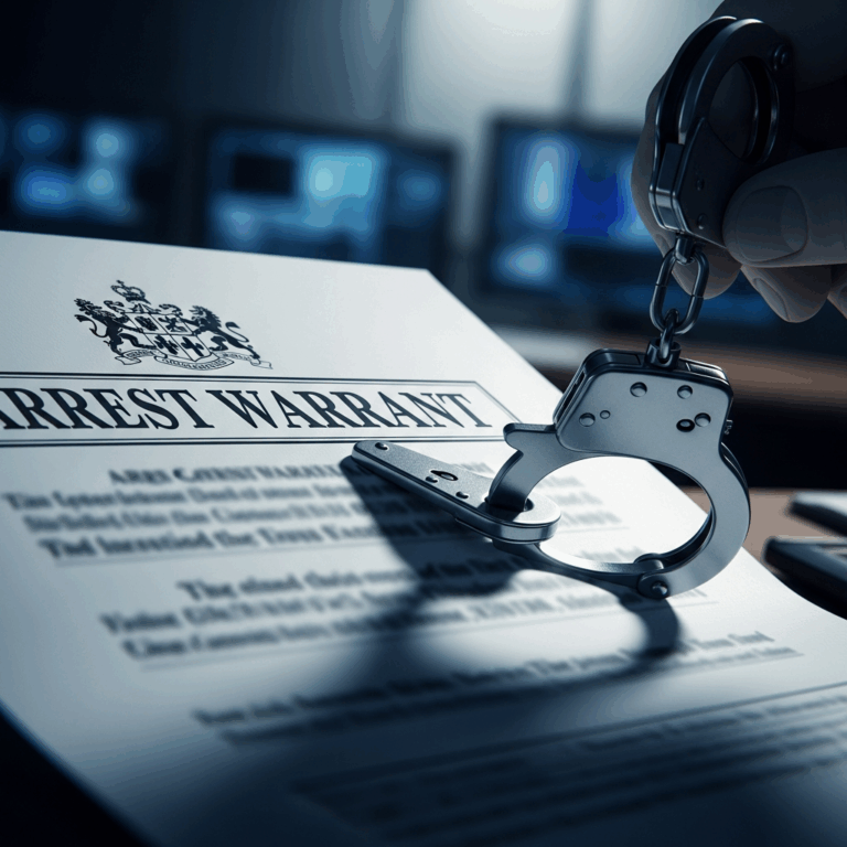 Illustration for: Arrest Warrant Issued for Ukrainian Citizen