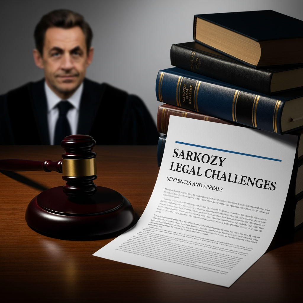 Illustration for: Sarkozy's Legal Challenges: Sentences and Appeals