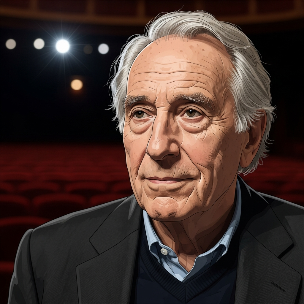 Illustration for: Tom Stoppard: Renowned Playwright Dies at 88