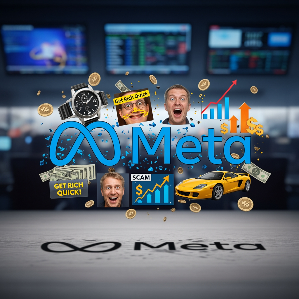 Illustration for: Meta's Struggle with Scam Ads Revealed