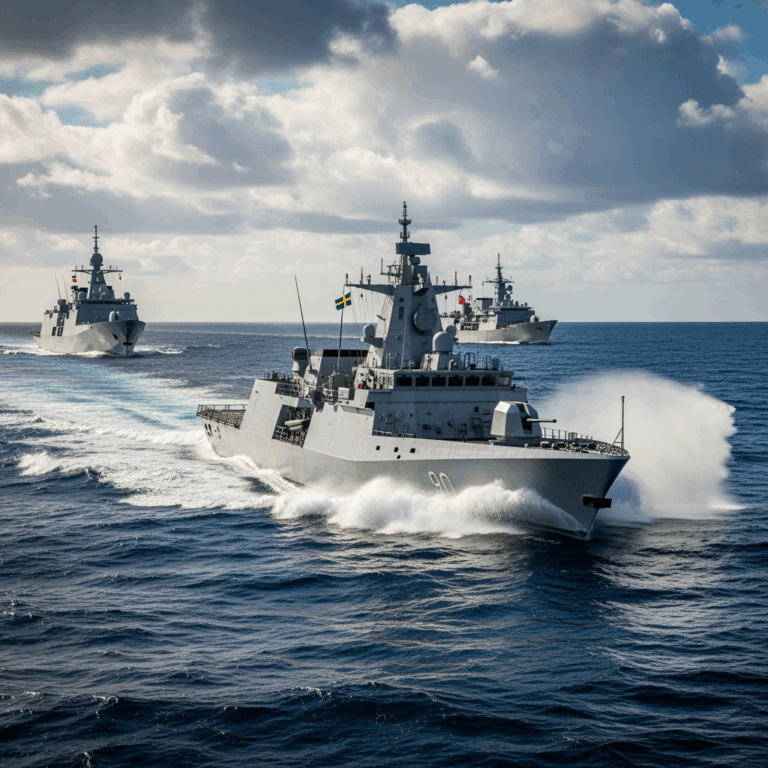 Illustration for: Sweden Conducts 'Merlin' Naval Exercises with NATO
