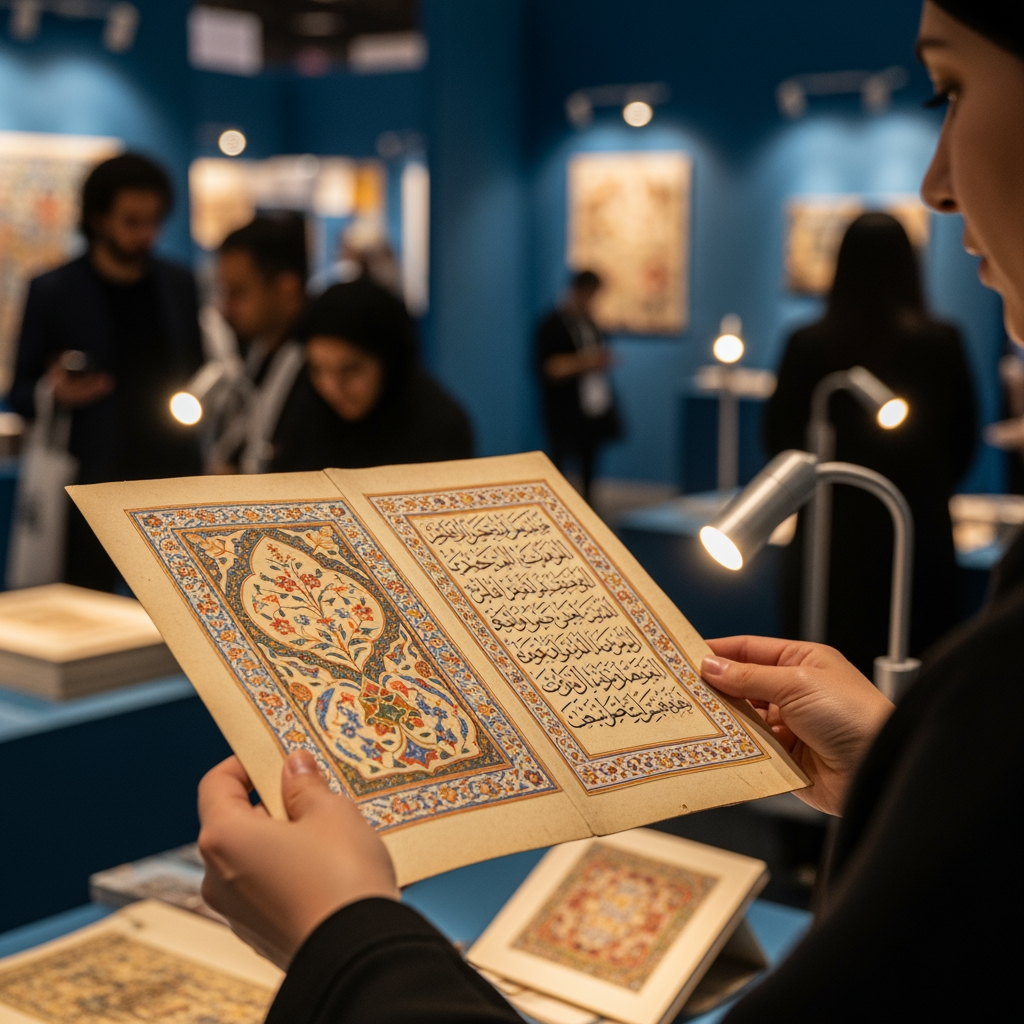 Illustration for: Discover Islamic Art at Sharjah Book Fair