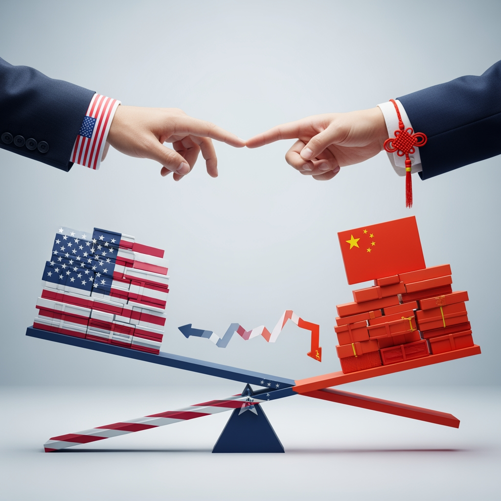 Illustration for: US-China Trade Relations in 2024