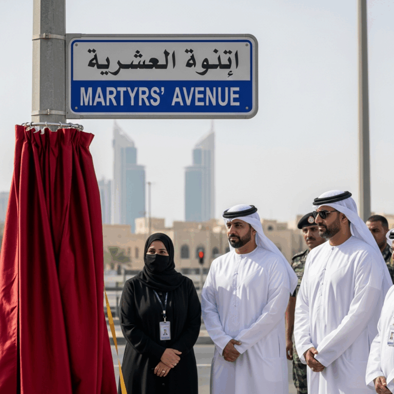 Illustration for: Ajman Honors Martyrs with Street Naming