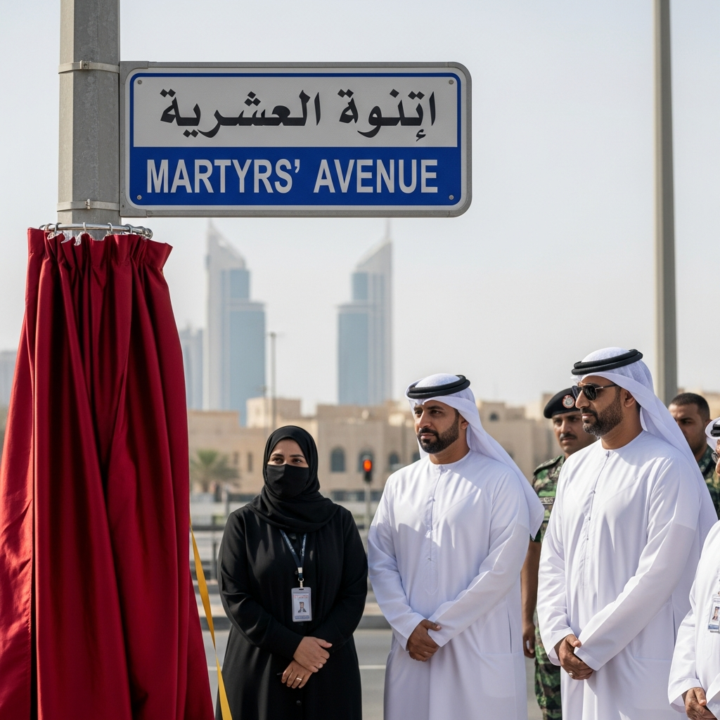Illustration for: Ajman Honors Martyrs with Street Naming